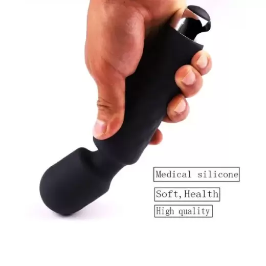 USB Rechargeable Multi Speed G-Spot Magic Wand Vibrator - Image 4