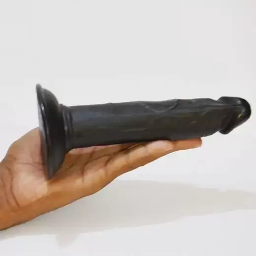 Realistic black Suction Dildo without balls - Image 2
